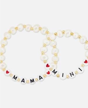 Mama Mini Matching Pearl Bracelet Set